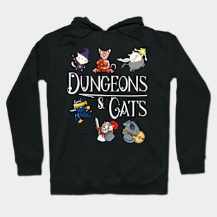 Dungeons And Cats Dragon Cat Kitten Hoodie